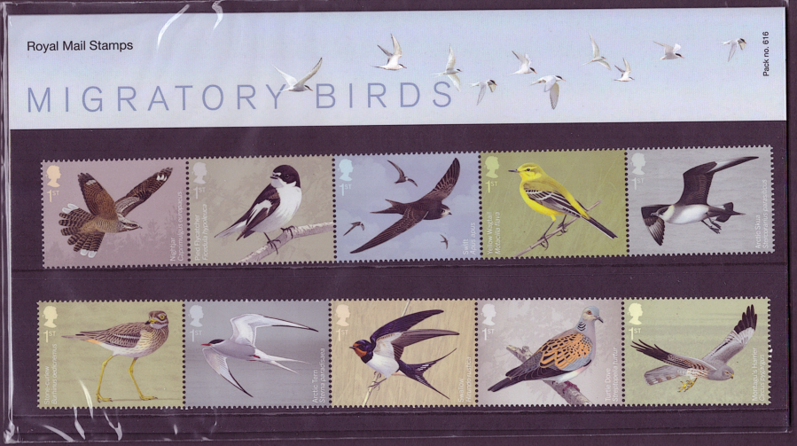 (image for) 2022 Migratory Birds Royal Mail Presentation Pack 616